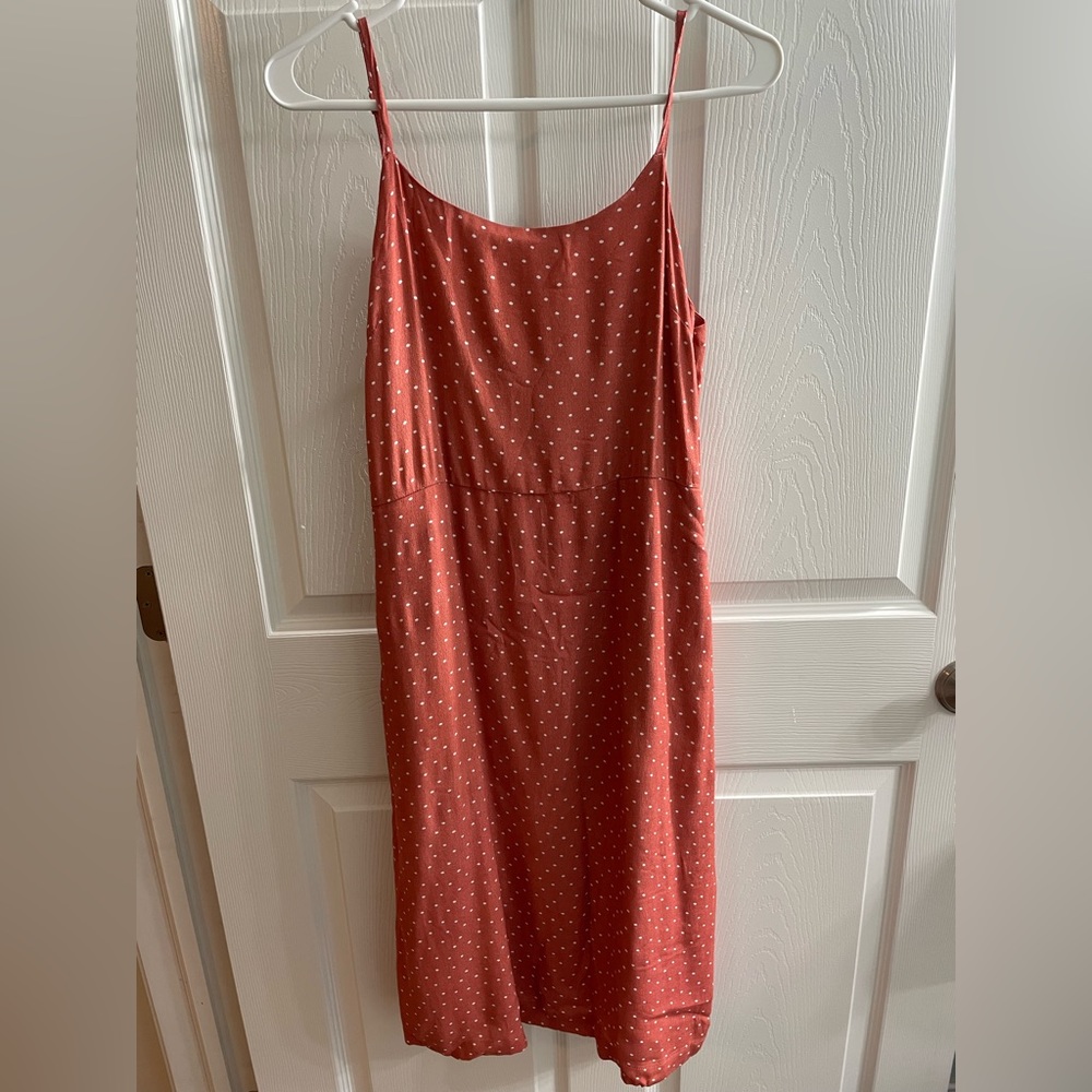 Pink poke a dot dress medium!